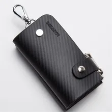 2016 peau de Vache Véritable En Cuir Key Holder Portefeuilles Grande Capacité Porte Cle Clé De Voiture Organisateur Sac Sac À Glissière Carteira En Cuir Poche