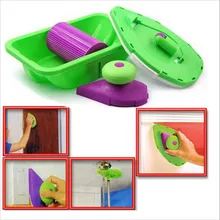 2016 Hot seling!Decorative Paint Roller and Tray Set Painting Brush paint pad pro Point N Paint Household Wall Tool