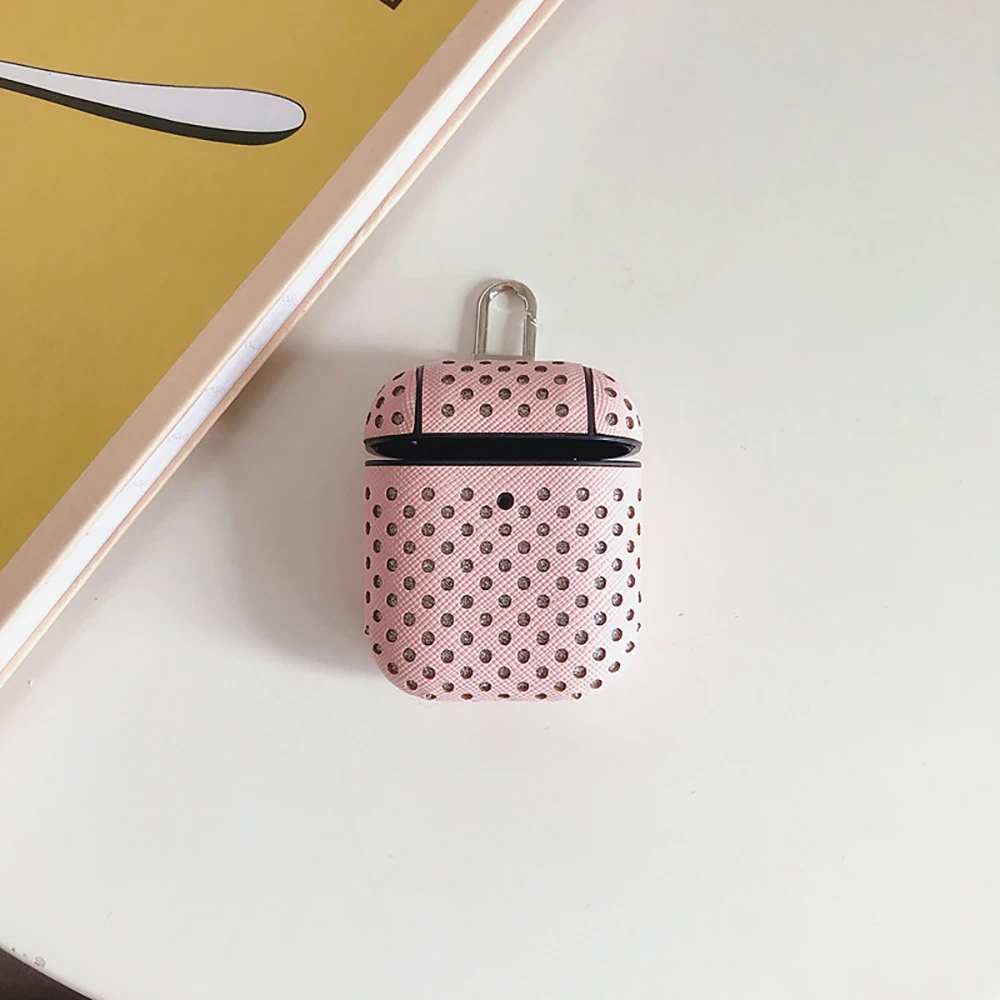 Для airpods чехол новый с беспроводной зарядкой для наушников s Box кожаный 1 и 2
