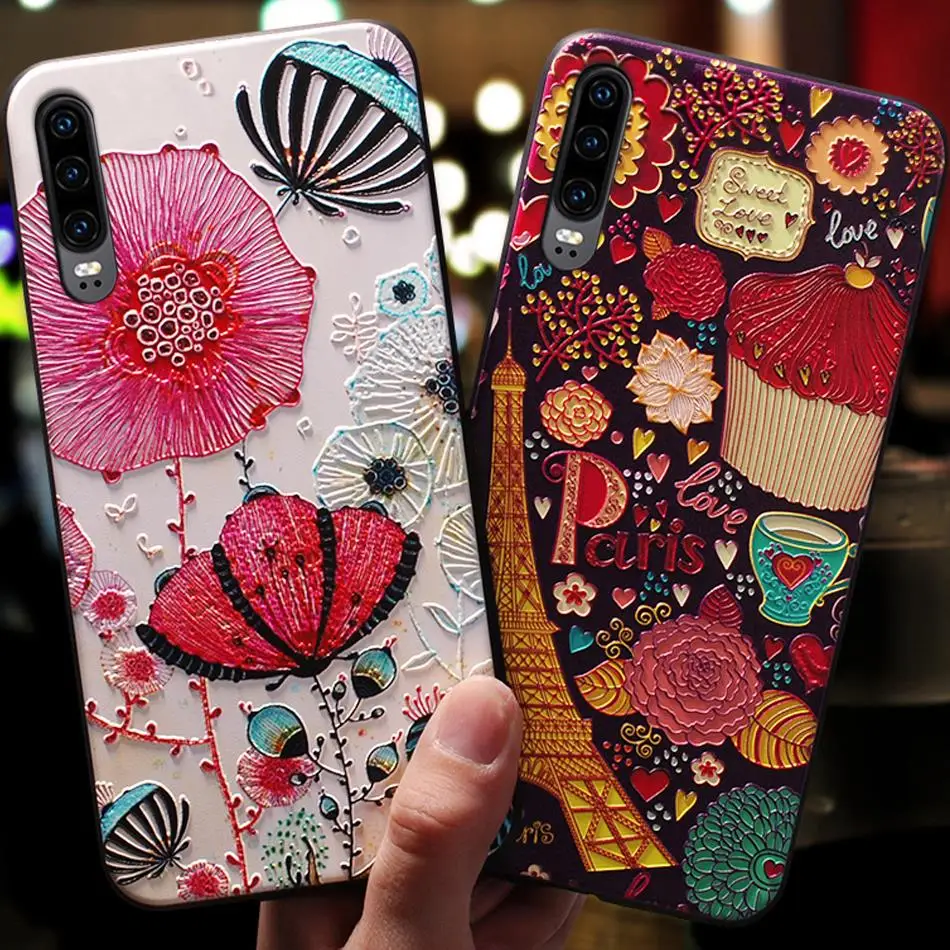 YonLinTan coque чехол для HuaWei P30 Lite Pro p30lite силиконовый милый 3D роскошный мягкий