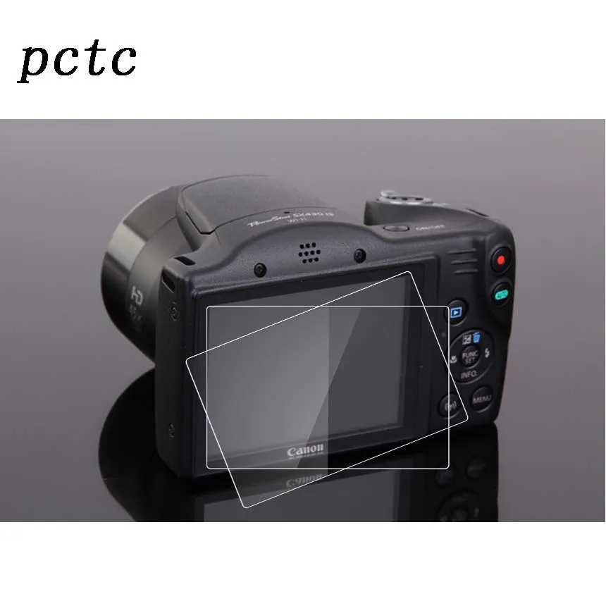 PCTC 2PCS Tmpered glass Guard Waterproof Cover for Canon EOS 70D 80D