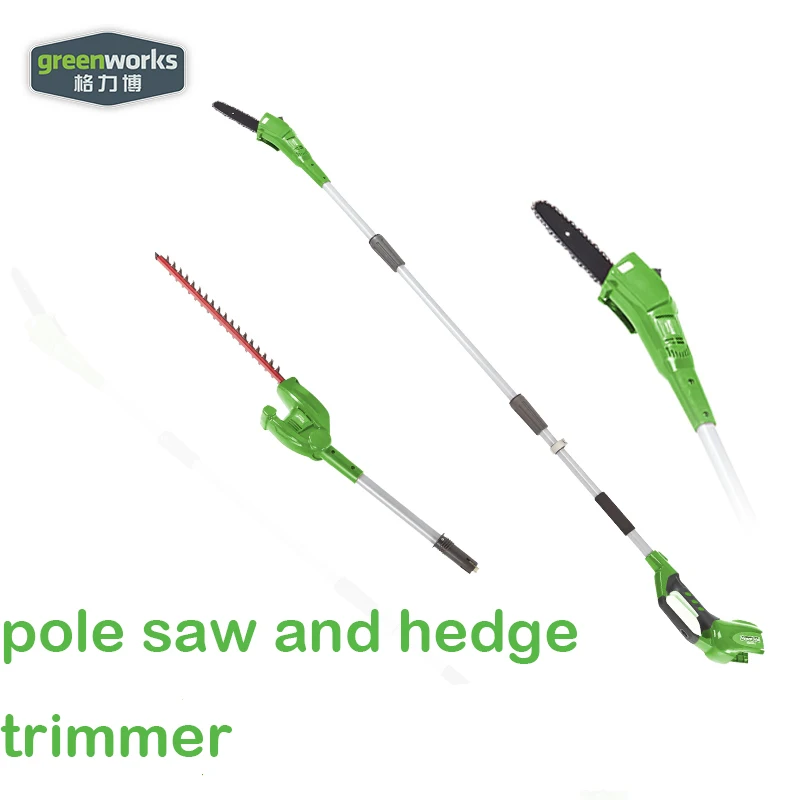 greenworks pole trimmer