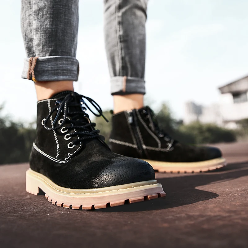 fur Moda Lining black Homens Martin Pele De leather fur Dos Lining Sapatos Brown Botas Genuínos Forro Lining Sapatas Britânicos Lining Formais fur grey brown Negócios Inverno leather Lining grey leather Lining Couro Vestido black rgUrxBq