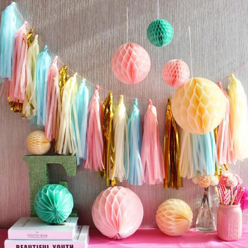 

KAMMIZAD Paper Tassels Wedding Home Decoration DIY Romantic Party Engagement Surprise Gift Tissue Accessories Party Supplies