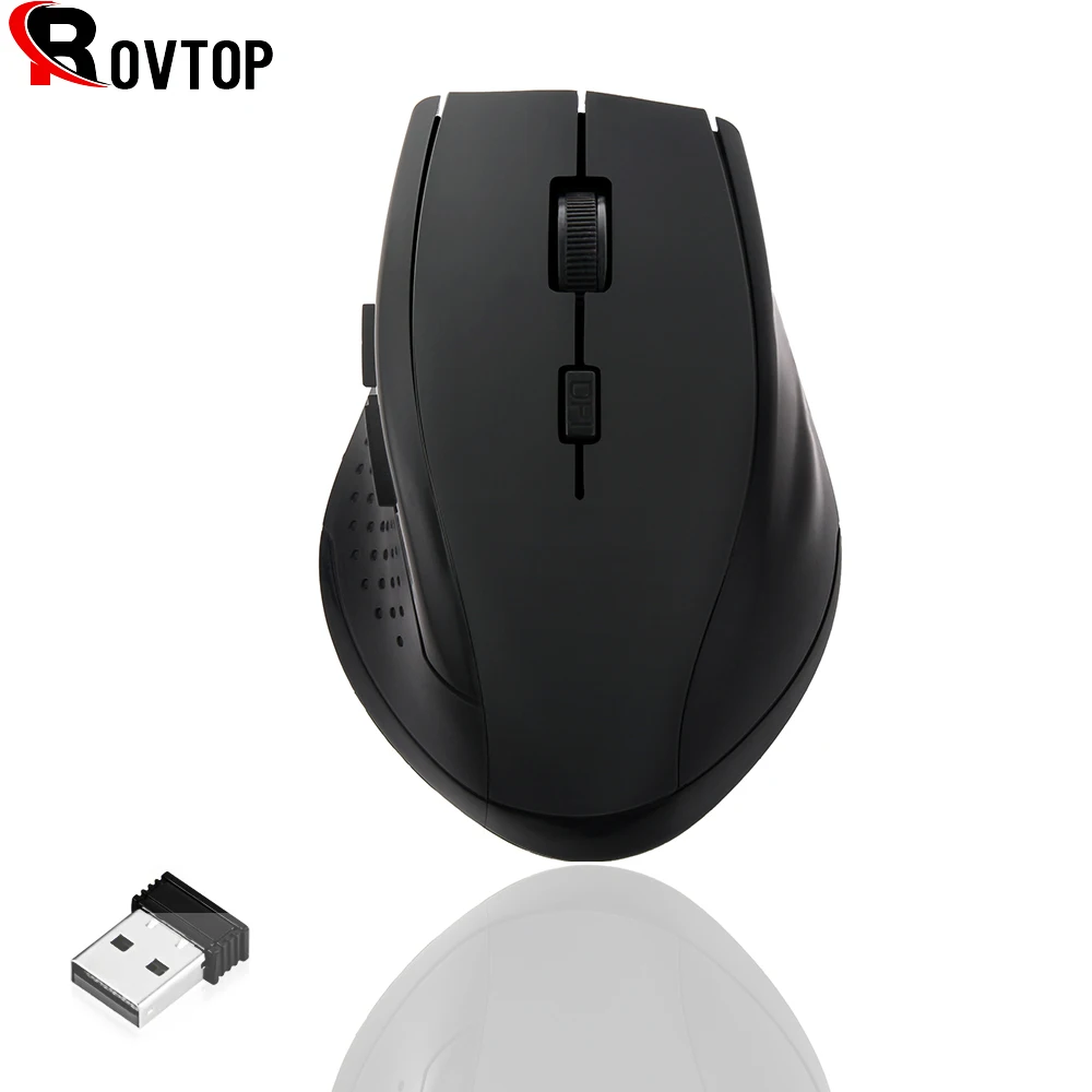 Rovtop USB Беспроводной Мышь 1200 Точек на дюйм Регулируемый 3 0 приемник оптическая