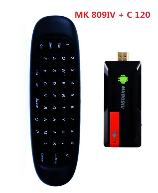 

100% Original Quad Core Android TV Box MK809IV MK809 IV Mini PC RK3188T Wifi Cortex-A7 2GB RAM 8GB +C120 Controller