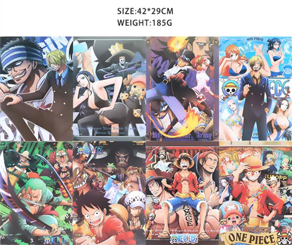 8 PCS Normal 42x29cm 10 шт./партия ONE PIECE Wanted постеры новейший аниме постер ONE PIECE Луффи Эйс джинбе нами и Чоппер Робин Зоро Санджи Усопп игрушки франки - Цвет: 8 PCS Normal 42x29cm