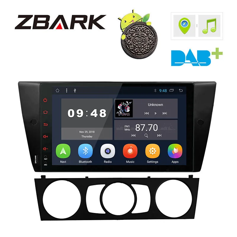 

9 inch Android 8.1 Car Multimedia Radio Stereo player for BMW E90 Sedan 2005-2012 E91 E92 E93 GPS Navigation NO DVD YH90901A