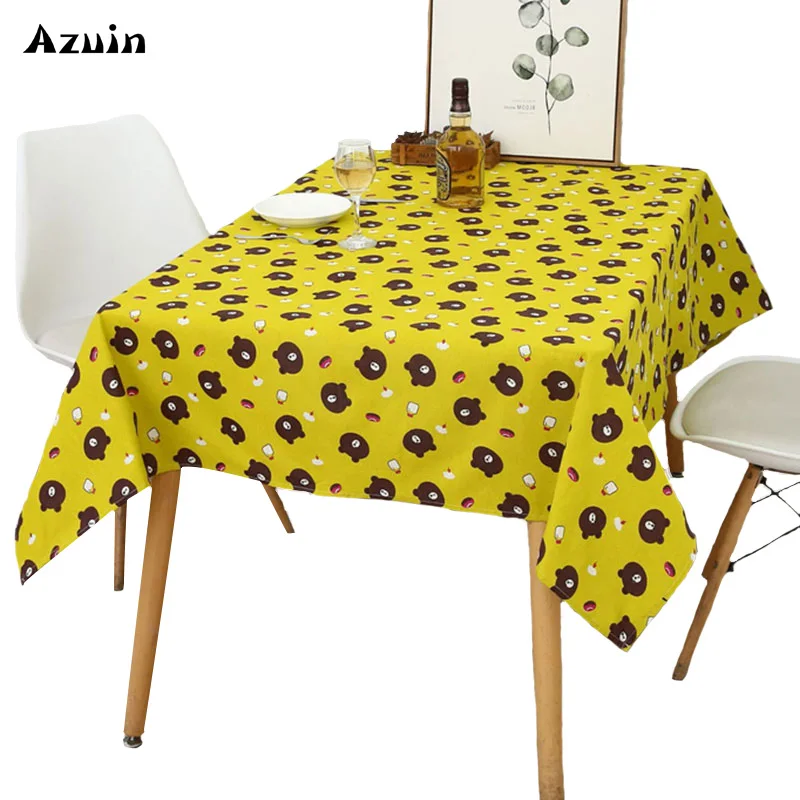 

Oilcloth on The Kitchen Table Cloth Cotton Linen Children Tablecloth Dining Table Cover for Kitchen Wedding Table Tablecloth