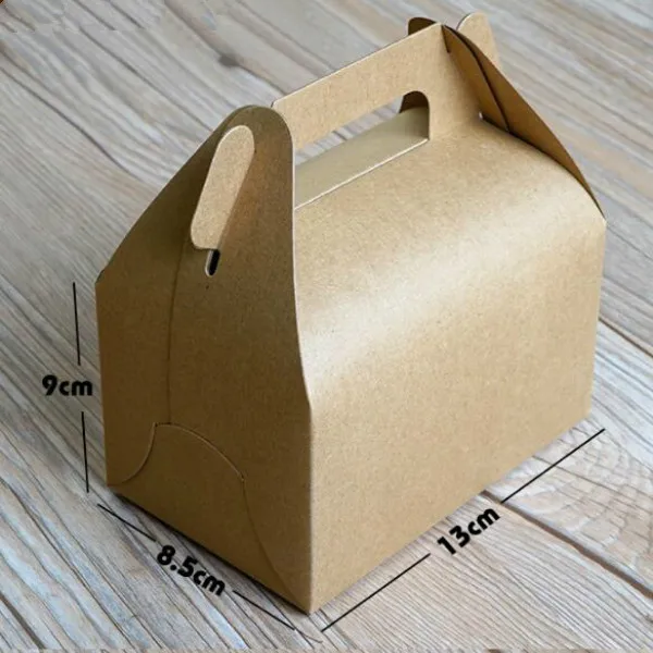 4 Sizes Brown Gift Packaging Kraft Paper Box Wedding Candy Chocolate Bakery Baking Cake Handmade Soap Packing PP793