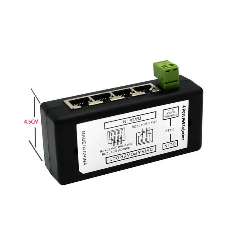 Anpwoo POE S1 S2 4 порта 8 портов инжектор сплиттер для CCTV сети переключатель камеры