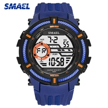 SMAEL спортивные часы мужские светодиодные цифровые наручные часы деловые часы мужские креативные военные хронограф крутые новые Relojes Hombre