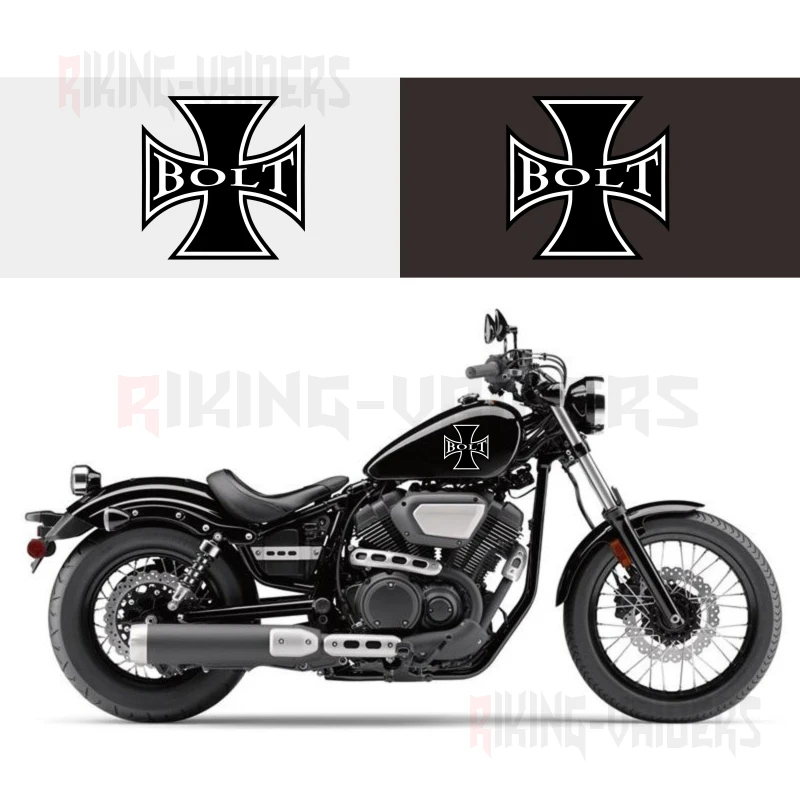

Custom Cross Decals Fuel Tank Stickers Fender Sticker For Yamaha Bolt XVS950