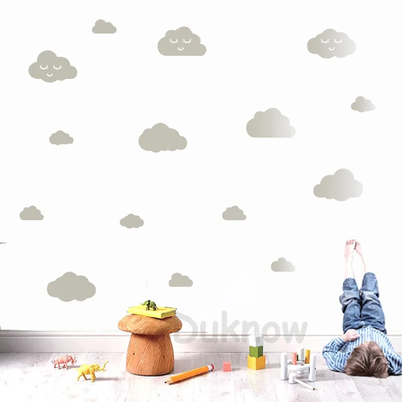 DIY Cute Clouds Decals Baby Room Decor