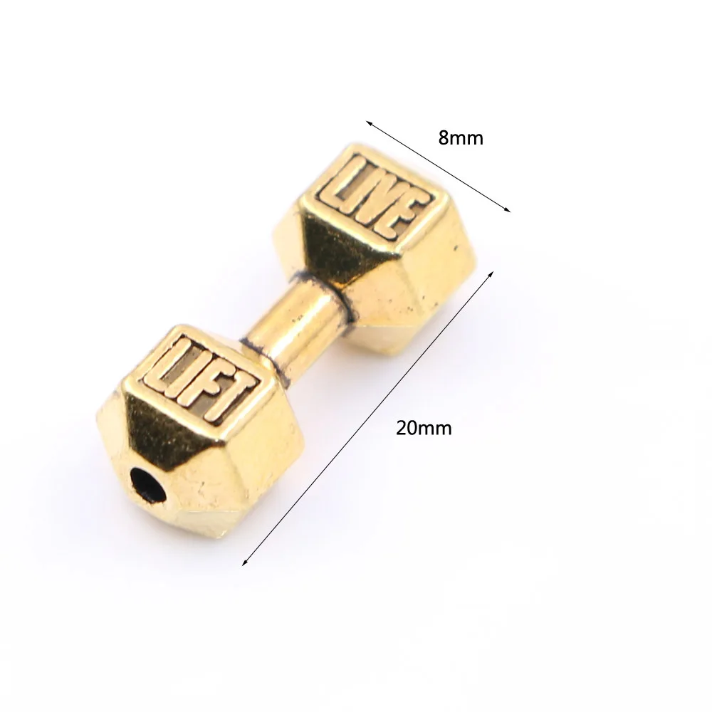 10 шт./лот 8*20 мм 4 Цвета гантелей для распорной детали подвески-шармы вышитый бисером фитнес-гантель изготовление браслетов