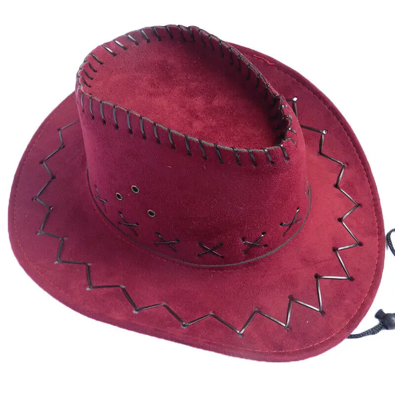 2019 Мода Западный Ковбой Девушка-ковбой шляпы Ретро Панама Sunhat Зажимная крышка головной убор унисекс новый красочный