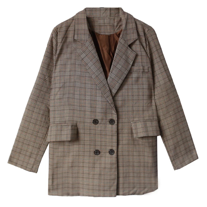 Autumn Winter Suit Blazer Women 2019 New Casual Double