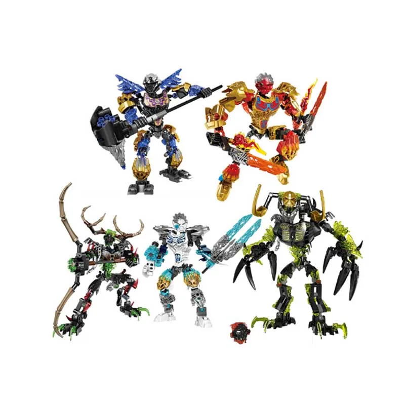 

New BionicleMask of Light XSZ 710 Series Children's Skulls Warrior Bionicle Building Block Toys Compatible With 70791