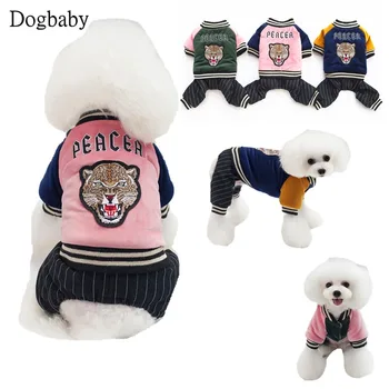 

FK75 Brand New Thickness Pet Dog Jumpsuit Winter Soft Fleece Puppy Dog Cats Hooded Clothes Warm Overalls Outfits for Yorkshire