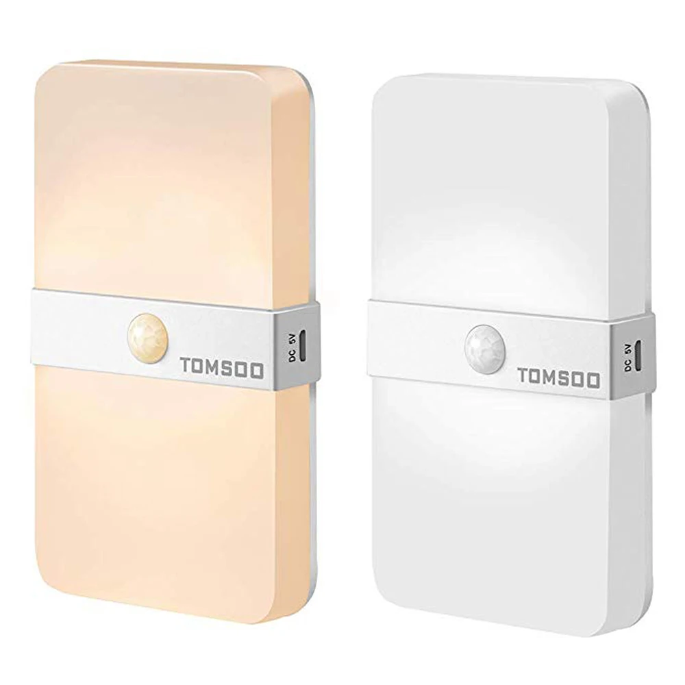 

Rechargeable Motion Sensor Light, Adjustable 3000K Warm White / 6500K Cool White Color Change LED Motion LED Bulbs