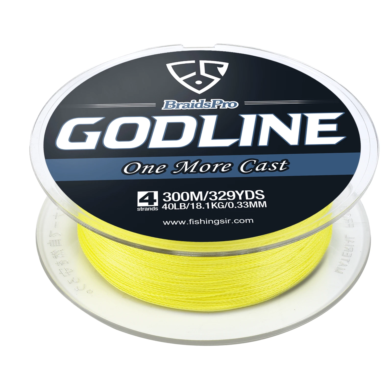 FISHINGSIR GODLINE плетеная рыболовная леска из ПЭ 300 м 8strands супер прочная Леска рыболовная леска PE канат peche carpe провода 30 40 50 80 100 120LB - Цвет: Yellow