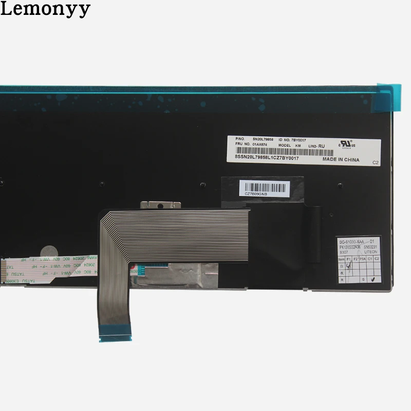 Новая русская клавиатура для ноутбука lenovo IBM ThinkPad W540 W541 W550s T540 T540p T550 L540 Edge E531 E540 RU Клавиатура без подсветки