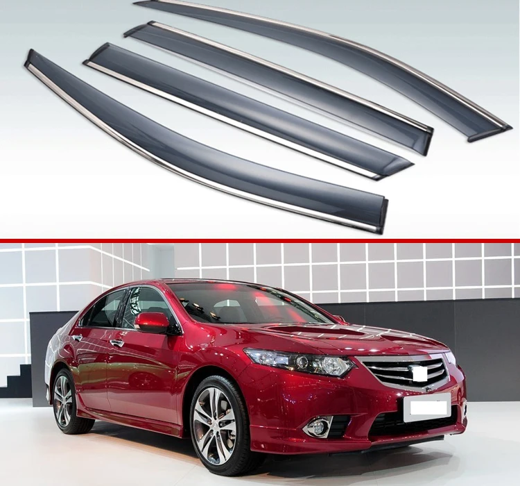 4 шт. пластиковые наружные дефлекторы от солнца и дождя для Honda Spirior 2009-2014 |