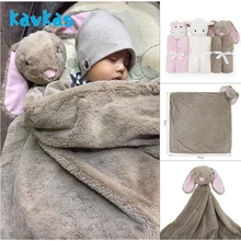 Kavkas детское одеяло для новорожденного пеленать накидка банная муслиновое одеяло бархат удобный материал безопасный спальный мешок обнимает одеяло