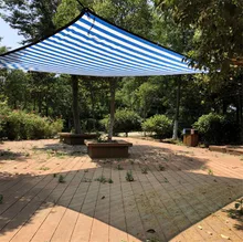 Verschiedene Größe Blau weiß farbe Sun Shelter Mesh HDPE Schatten Net mit hängen loch pro meter für Camping schwimmen pool schatten Abdeckung