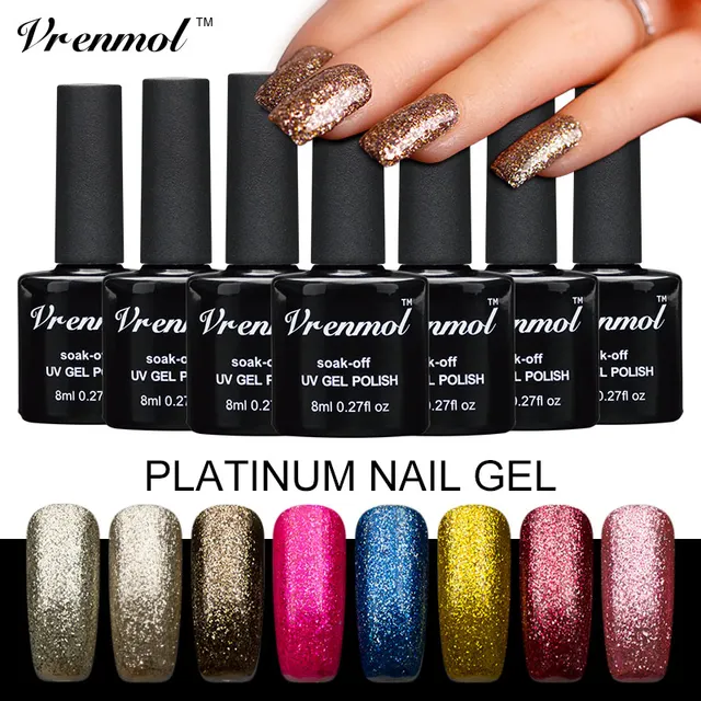 Vrenmol Platinum Gel Polish Need Uv Lamp Soak Off Nail Art Vrenmol Platinum Gel Polish Need Uv Lamp Soak Off Nail Art Full Set