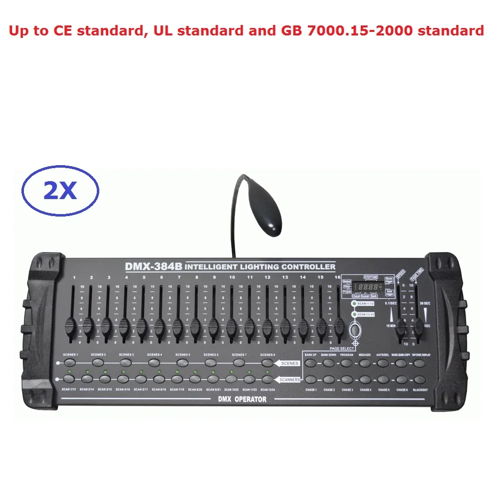 2 Units Factory Direct Sales 384 DMX Controller Stage Lighting Dj