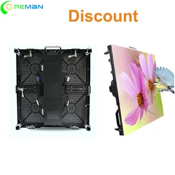 

DISCOUNT 20% off P4.81 indoor 500x500mm rental led cabinet exhibition desk led screen