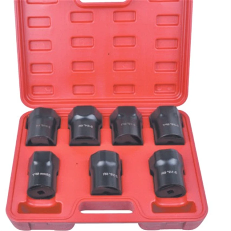7PCS Wheel Bearing Locknut Removal Socket Set For Toyota Ford Dodge