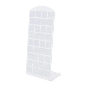

Fashion Plastic Display Jewelry Ear Stud Earrings Holder Display Show Case Stand 72 Holes(18.9*8.9 cm)