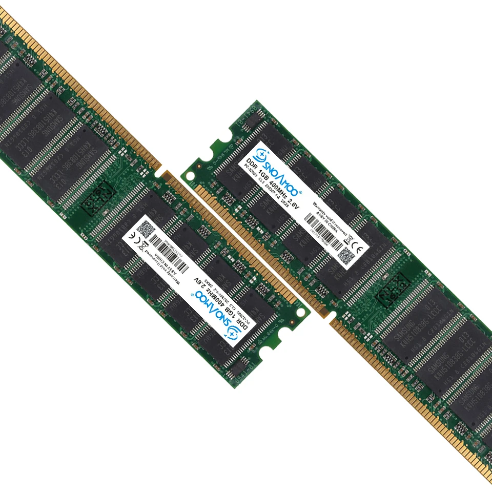 SNOAMOO Настольный ПК ram s DDR 333MHz 1GB ram PC-2700U DDR1 400MHz DIMM Non-ECC компьютер 184Pin настольная память срок службы