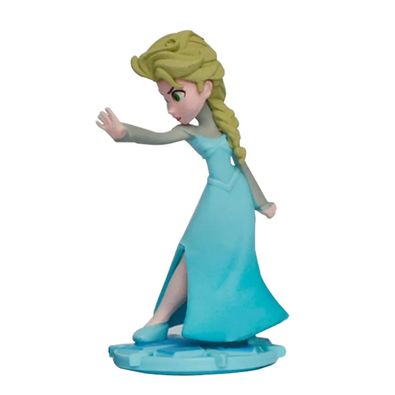 2Pcs/Set Elsa Anna Princess Doll Anime Plastic Action Figures Toys Figures Collection Ice and Snow Country Hand Puppet Kids Toy