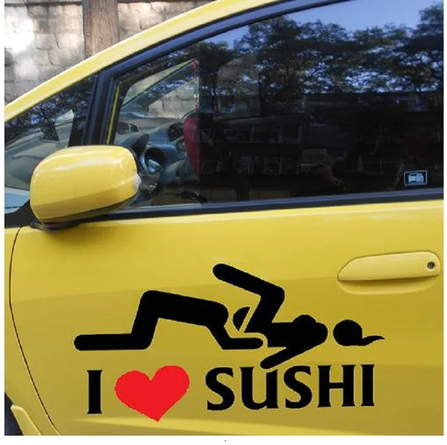 I LOVE SUSHI Vinyl Decal Sticker Car Motorbike Vehicle Window Helmet Rally I LOVE SUSHI Vinyl Decal Sticker Car Motorbike Vehicle Window Helmet Rally