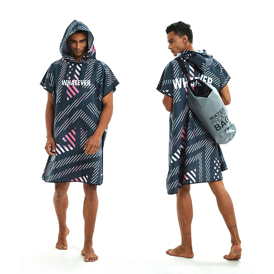 Preise Mikrofaser Druck Ändern Robe Bad Handtuch Im Freien Mit Kapuze Strand Handtuch Poncho Handtücher Frauen Mann Schwimmen Tauchen Bademantel Mantel