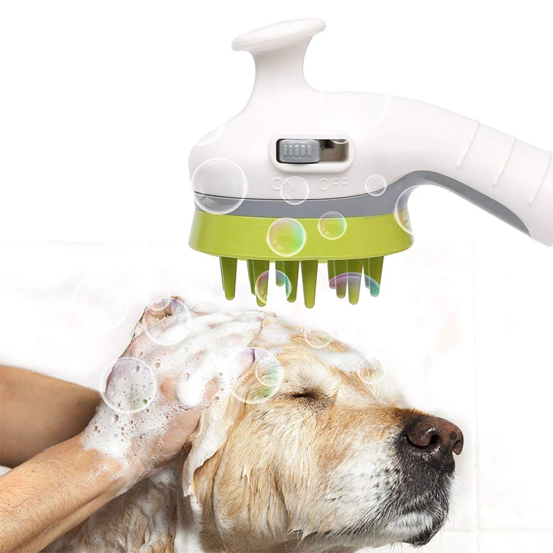 Pet душ опрыскиватель Массажная щетка собака кошка Длинные Короткие волосы
