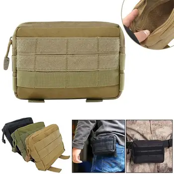 

Outdoor Sports Nylon Men Waist Pack Bum Bag Mobile Phone Card Waist Belt Bag Fanny Pack Storage Pouch