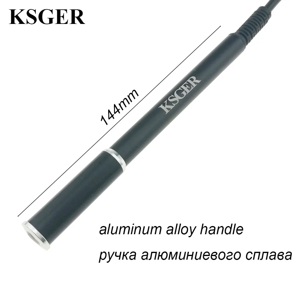 KSGER T12 наборы ручек из алюминиевого сплава STM32 V2.1S OLED электрические инструменты паяльная станция сварные наконечники температура для ремонта регулятора