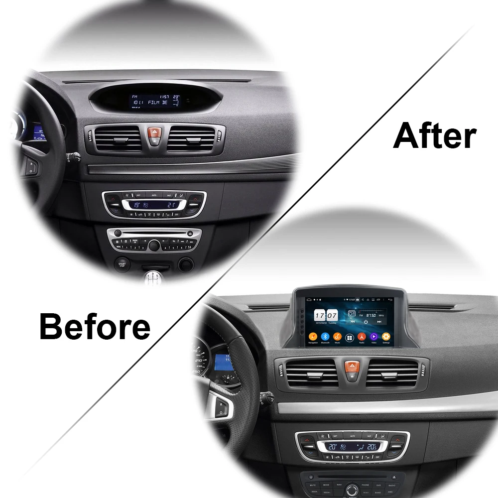 Discount Owtosin Car Radio Multimedia Video Player Navigation GPS Android 9.0 For Renault Megane III Fluence 2009-2016 Car 4GB RAM 2