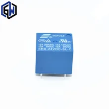 10 ШТ. T73 24 В Питания ПОСТОЯННОГО ТОКА Реле SRD-24VDC-SL-C Тип ПЕЧАТНОЙ ПЛАТЫ 5 pins