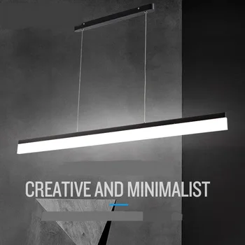 

Modern office lighting pendant light personality restaurant balcony rectangular modern studio minimalist led pendant lamps BG12