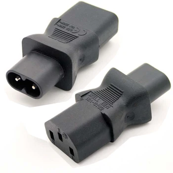 

AC adapter AC convert IEC C13 to C8 power adapter C13/C8 IEC C8 to C13 plug adapter IEC 3Pin Female to 2Pin Male C13 to C8