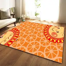 Мультяшные ковры с подсолнухами детский игровой коврик фланелевая пена памяти детская комната прикроватный чайный столик коврики гостиная ковер