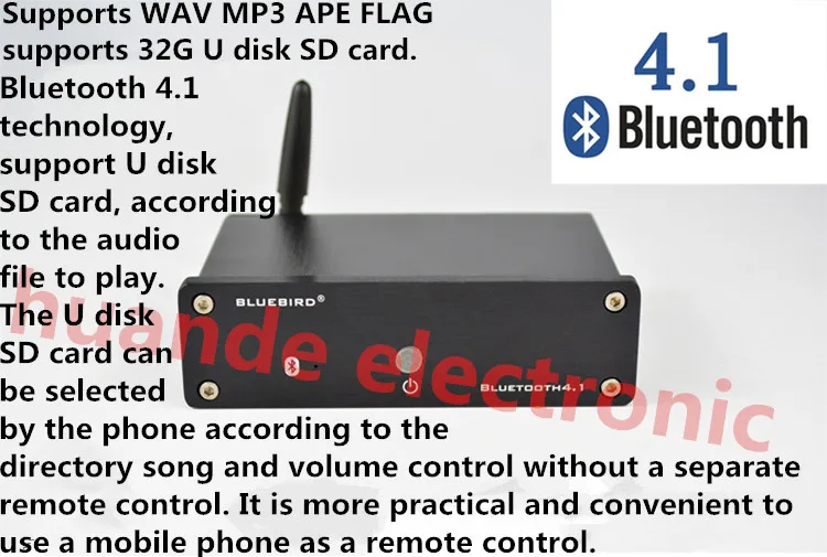 ATS2825 Bluetooth 4,1 U диск SD карта воспроизведения IIS ESS9023 декодирование 24 бит 96 кГц TDA1308 CMOS amp