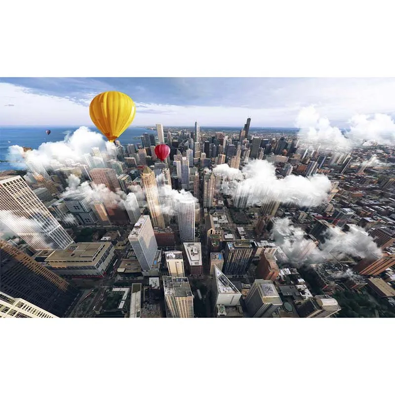 

3D Wallpaper Photo Wallpaper High Quality Stereoscopic Window High-rise City View Wallpaper Mural Painting For Living Room