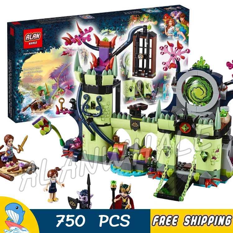 

702pcs Fairy Breakout from the Goblin King's Fortress 10699 Model Building Blocks Children Toys Brick Compatible With Lego Elves