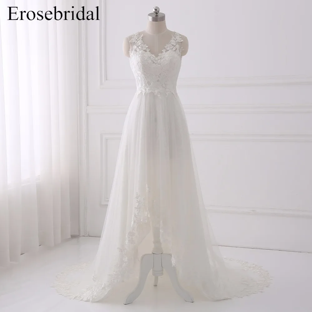 Aliexpress com Buy 2019 High Low  Wedding  Dresses  